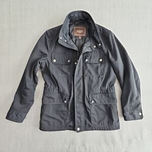 Coach Field Jacket Coat Black Cotton Nylon Men Size M Retail Quiet Luxury